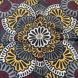 Vtg Glentex Vinal/Silk DAISY Print Floral Scarf Japan MCM Retro Vibes 26.5”sq